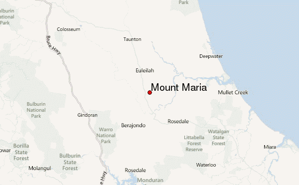 Mount Maria Location Map
