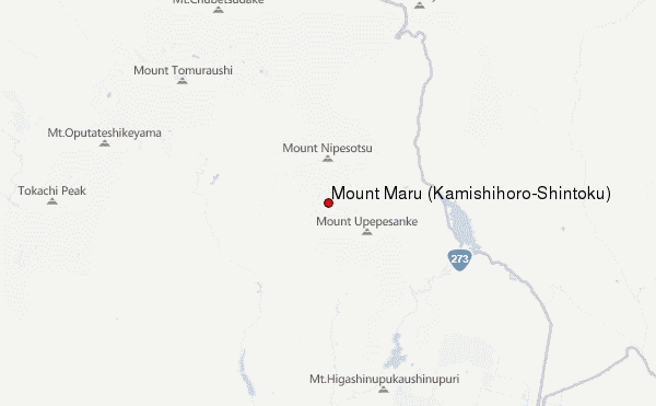 Mount Maru (Kamishihoro-Shintoku) Location Map