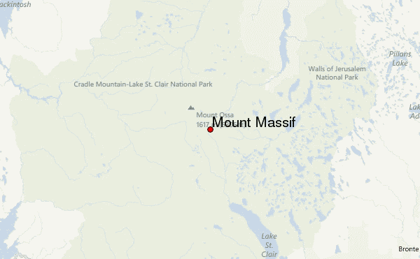 Mount Massif Location Map