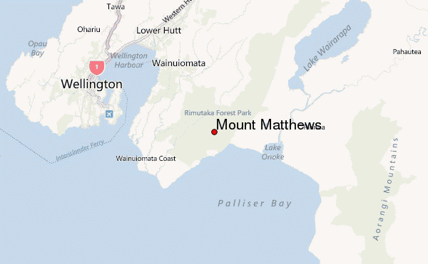 Mount Matthews Location Map