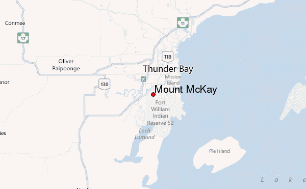 Mount McKay Location Map