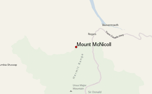Mount McNicoll Location Map