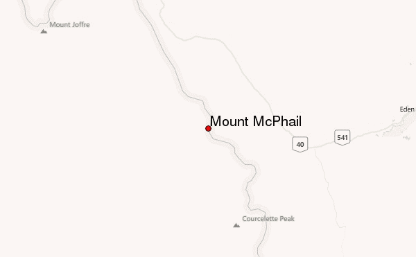 Mount McPhail Location Map