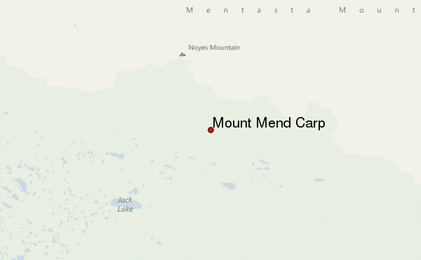 Mount Mend Carp Location Map