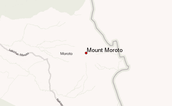 Mount Moroto Location Map