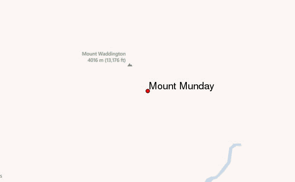 Mount Munday Location Map