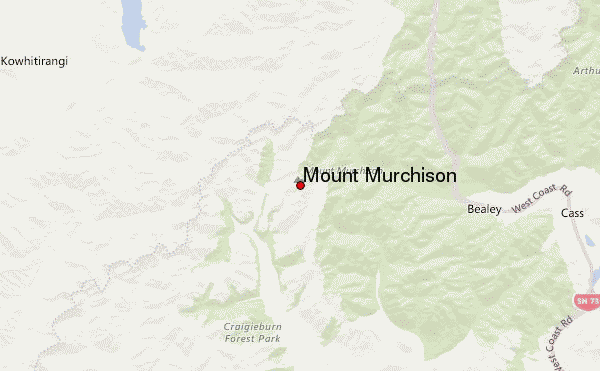 Mount Murchison Location Map