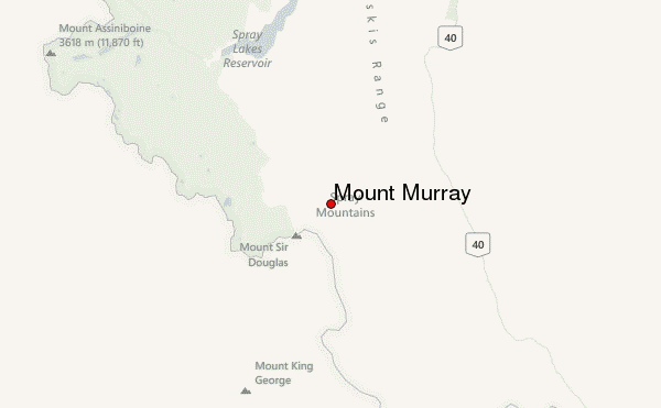 Mount Murray Location Map