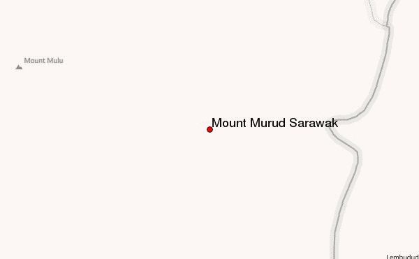 Mount Murud Sarawak Location Map