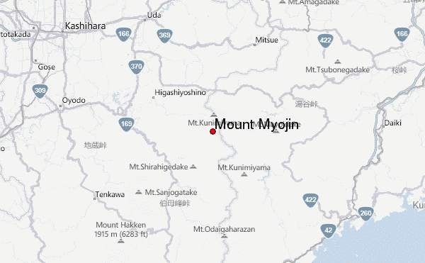 Mount Myōjin Location Map