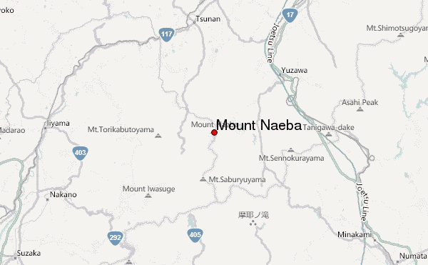 Mount Naeba Location Map