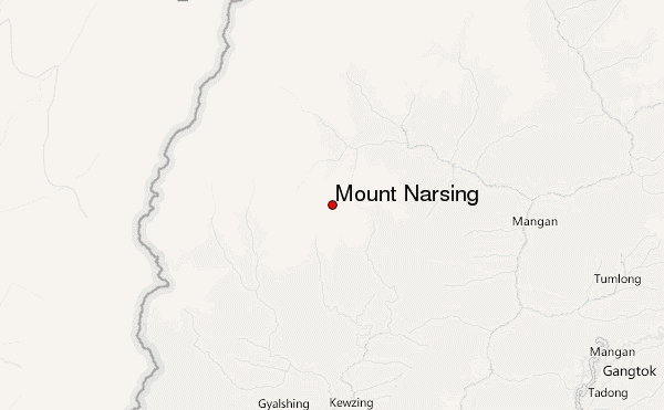 Mount Narsing Location Map