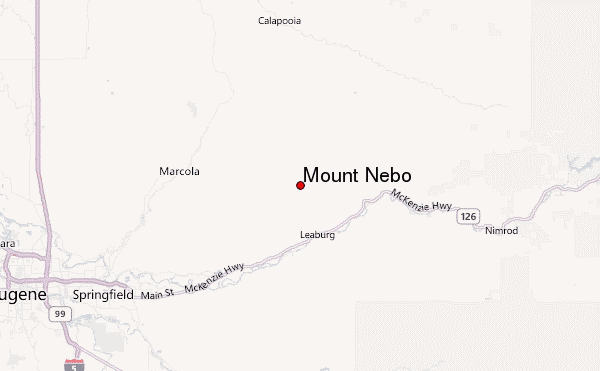 Mount Nebo Location Map