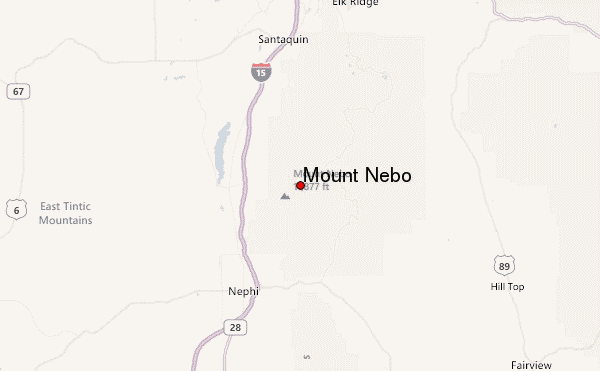 Mount Nebo Location Map