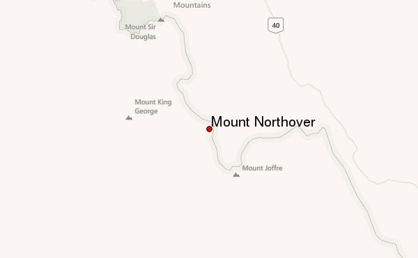 Mount Northover Location Map