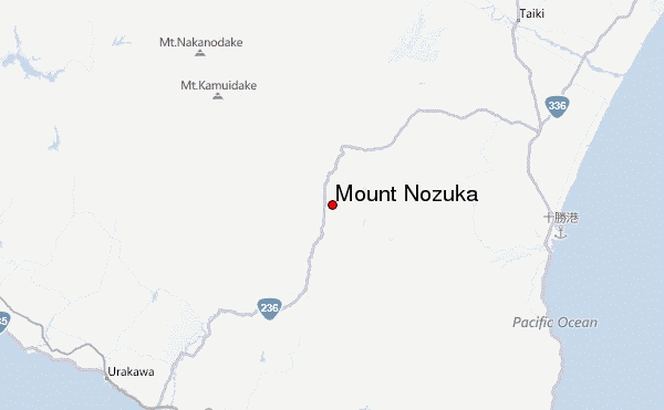 Mount Nozuka Location Map