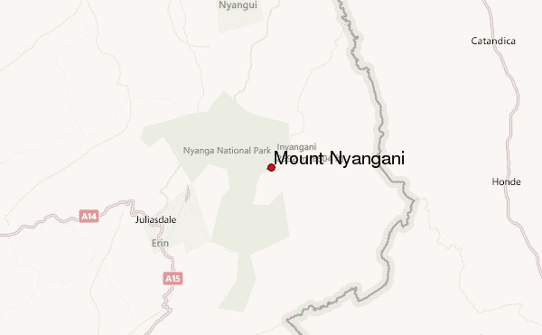 Mount Nyangani Location Map