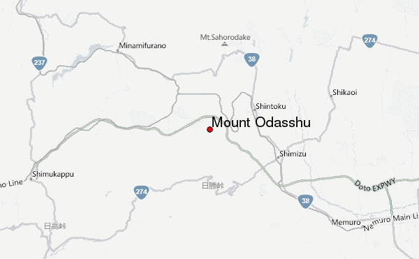 Mount Odasshu Location Map