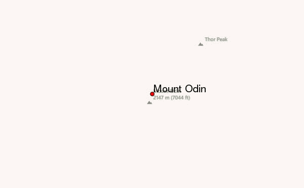 Mount Odin Location Map