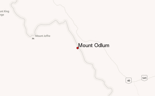 Mount Odlum Location Map