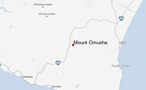 Mount Omusha Location Map