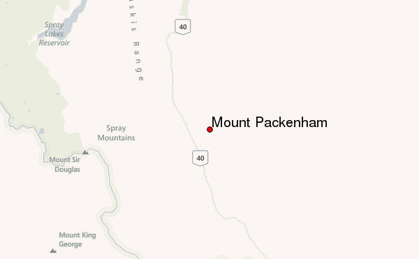 Mount Packenham Location Map