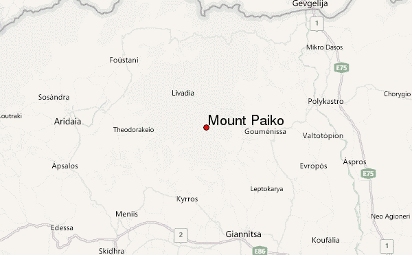 Mount Paiko Location Map