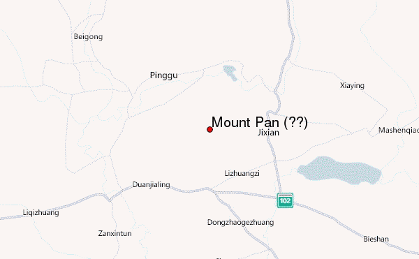 Mount Pan (盘山) Location Map