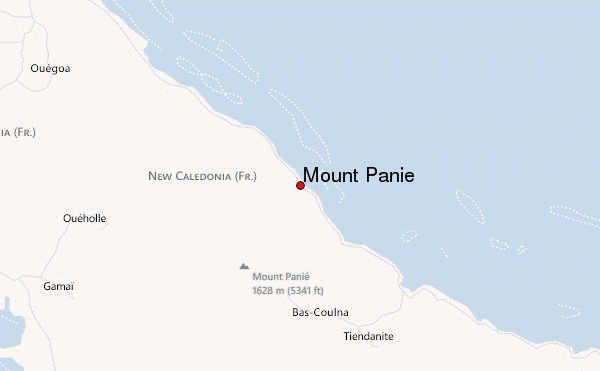 Mount Panie Location Map