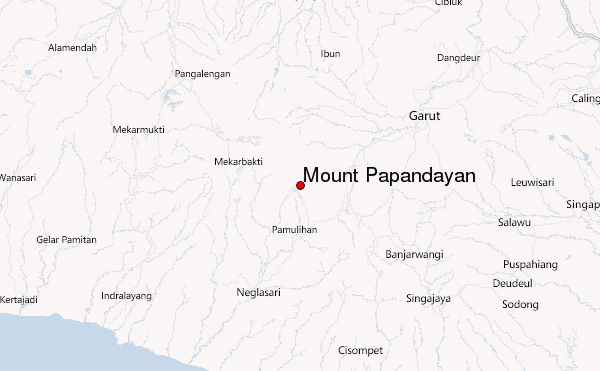 Mount Papandayan Location Map