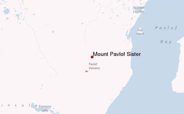 Mount Pavlof Sister Location Map