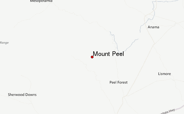 Mount Peel Location Map