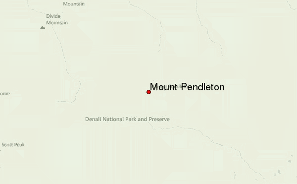 Mount Pendleton Location Map