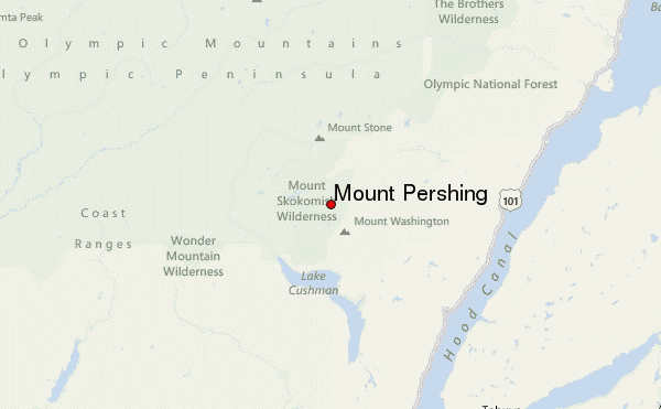 Mount Pershing Location Map