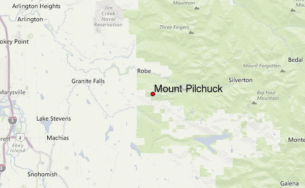 Mount Pilchuck Location Map