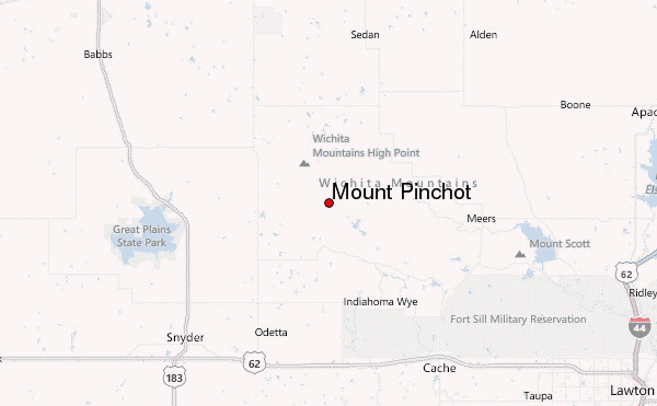 Mount Pinchot Location Map