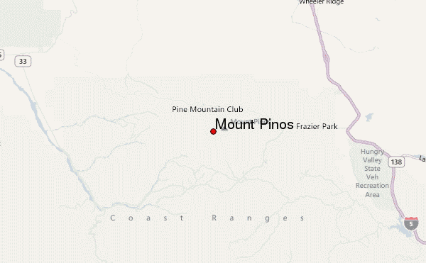 Mount Pinos Location Map