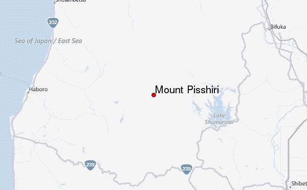 Mount Pisshiri Location Map