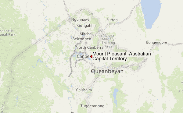 Mount Pleasant (Australian Capital Territory) Location Map