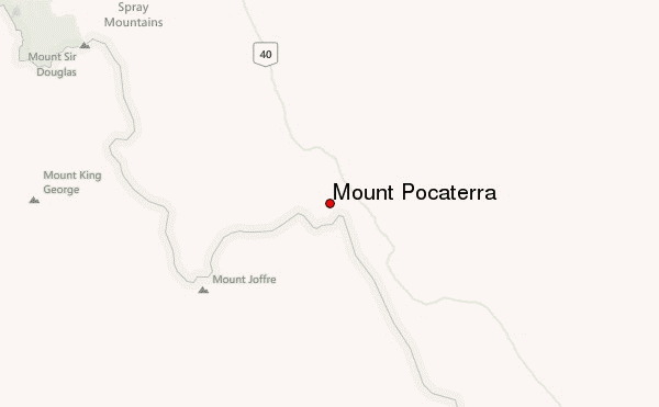 Mount Pocaterra Location Map