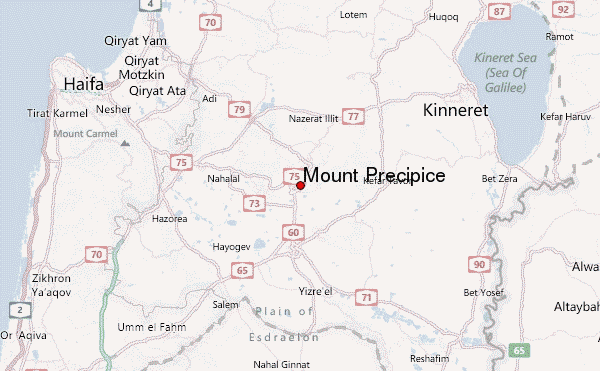 Mount Precipice Location Map
