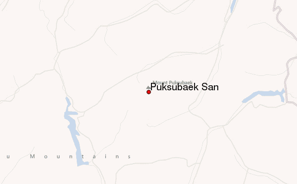 Puksubaek San Location Map