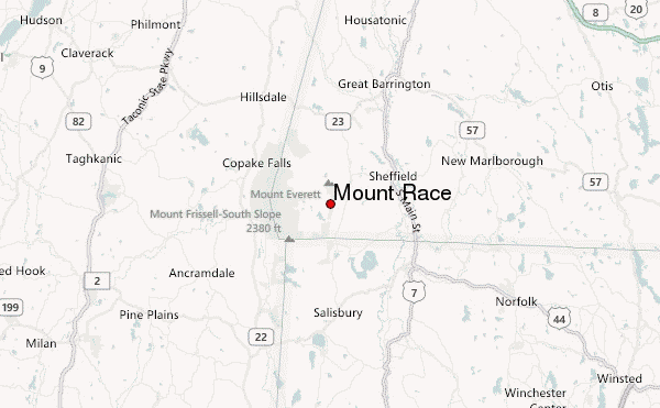 Mount Race Location Map