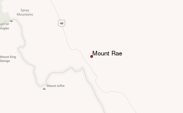 Mount Rae Location Map