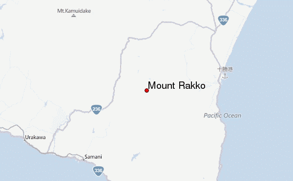 Mount Rakko Location Map