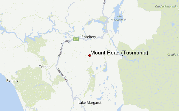 Mount Read (Tasmania) Location Map