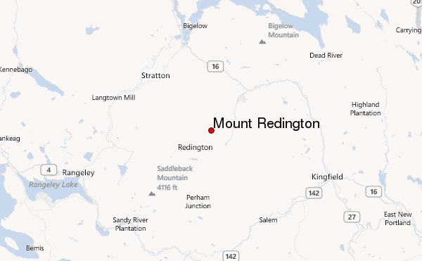 Mount Redington Location Map