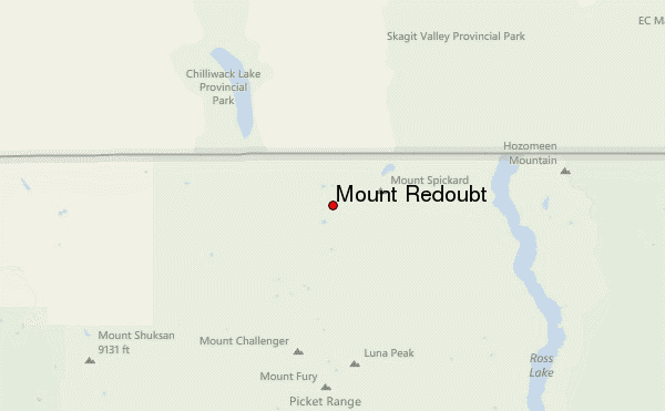 Mount Redoubt Location Map