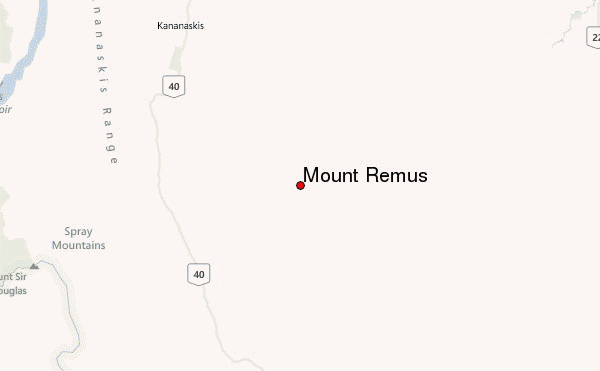 Mount Remus Location Map