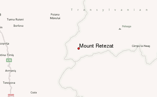 Mount Retezat Location Map